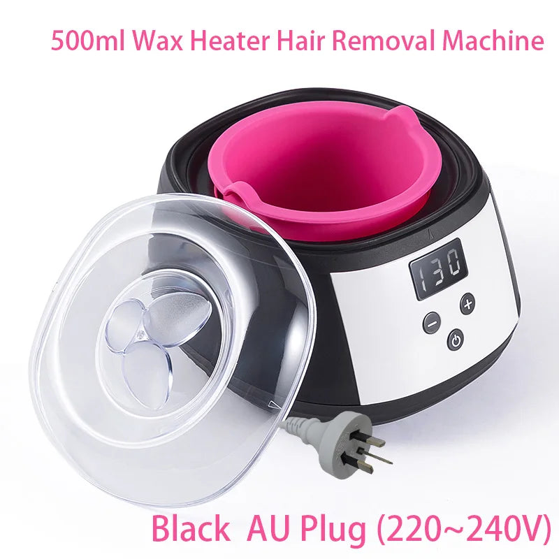 500ml LCD Display Smart Silicone Liner Hand and Foot Depilatory Epilator,Wax Heating, Wax Hair Removal And Wax Therapy Machine