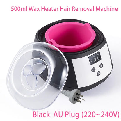 500ml LCD Display Smart Silicone Liner Hand and Foot Depilatory Epilator,Wax Heating, Wax Hair Removal And Wax Therapy Machine
