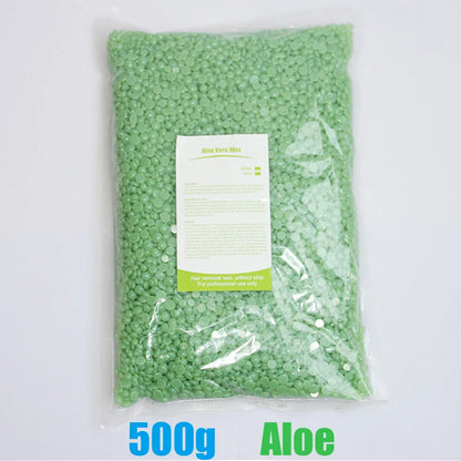 500g/200g/50g Hard Wax Beans for Hair Removal Body European Brazilian Pearl for Wax Warmer Waxing Beans for Wax Heater Machine