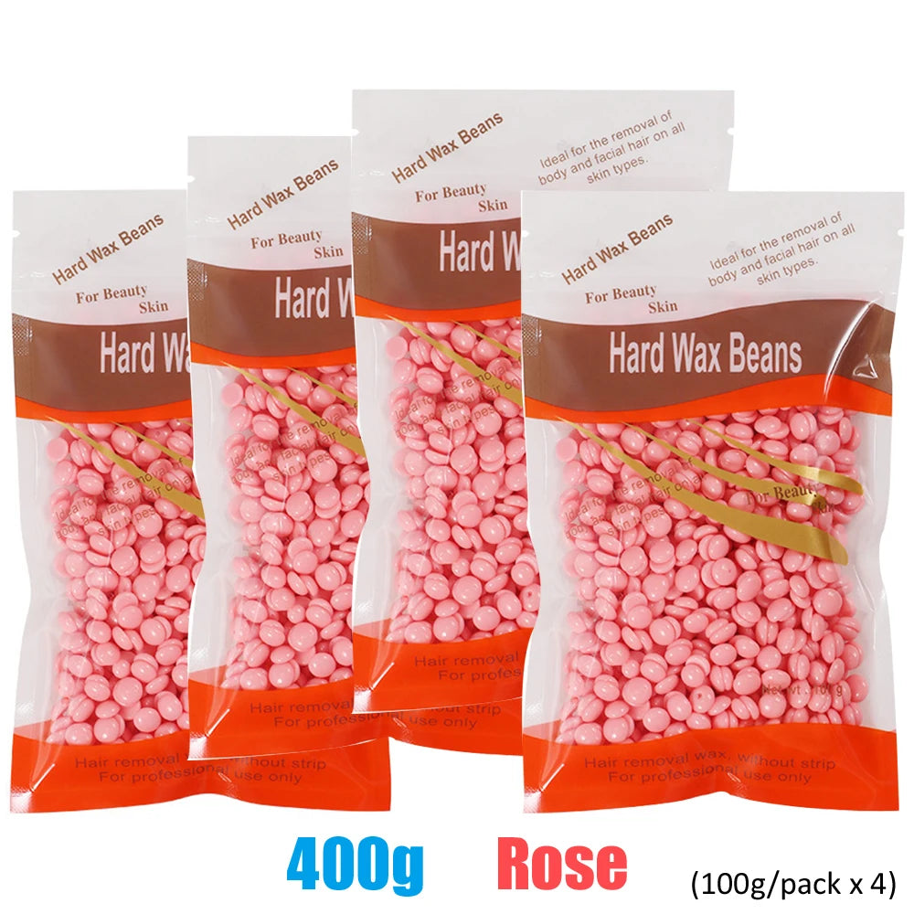 500g/200g/50g Hard Wax Beans for Hair Removal Body European Brazilian Pearl for Wax Warmer Waxing Beans for Wax Heater Machine