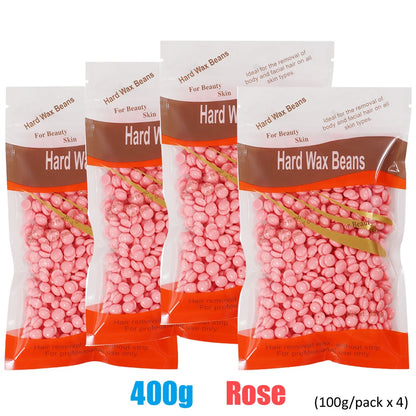 500g/200g/50g Hard Wax Beans for Hair Removal Body European Brazilian Pearl for Wax Warmer Waxing Beans for Wax Heater Machine