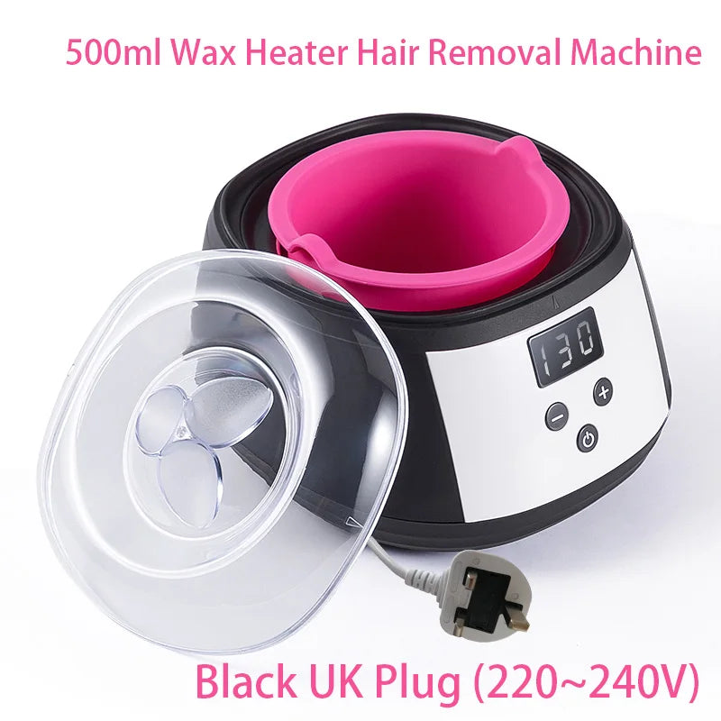 500ml LCD Display Smart Silicone Liner Hand and Foot Depilatory Epilator,Wax Heating, Wax Hair Removal And Wax Therapy Machine