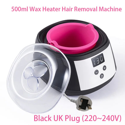 500ml LCD Display Smart Silicone Liner Hand and Foot Depilatory Epilator,Wax Heating, Wax Hair Removal And Wax Therapy Machine