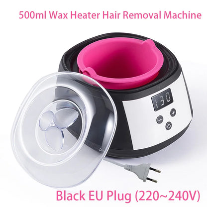 500ml LCD Display Smart Silicone Liner Hand and Foot Depilatory Epilator,Wax Heating, Wax Hair Removal And Wax Therapy Machine