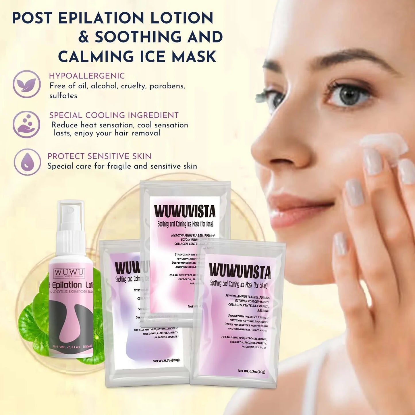 Waxing Kit 23 items, Christmas Gift Hard Wax Hair Removal with Wax Heater&Beans for Body/Face/Brazilian/Sensitive Skin