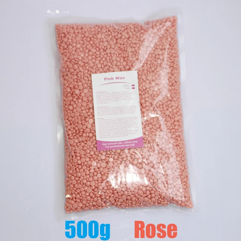 500g/200g/50g Hard Wax Beans for Hair Removal Body European Brazilian Pearl for Wax Warmer Waxing Beans for Wax Heater Machine