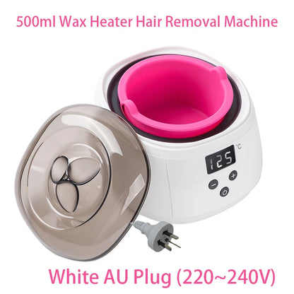 500ml LCD Display Smart Silicone Liner Hand and Foot Depilatory Epilator,Wax Heating, Wax Hair Removal And Wax Therapy Machine