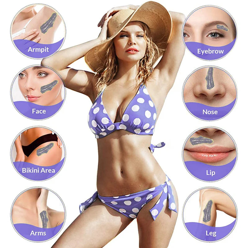 200g/400g Heating Machine Hair Removal Machine Wax Melting Pot  Hard Waxing Wax Beans Hot Film Painless Depilated  Waxing Beads